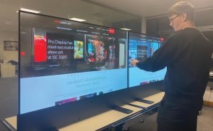 interactive transparent oled video wall