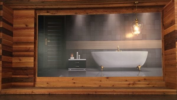 360 projection film Bathroom Interior Designer show room