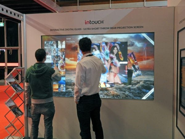 6 point multi touch Interactive Digital Glass rear projection screen 6 point multi touch Interactive Digital Glass rear projection screen